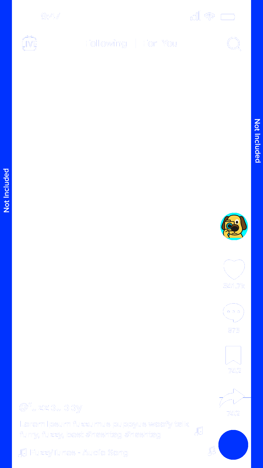 TikTok safe zone overlay