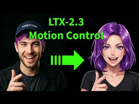 Animate characters with LTX-2.3 Motion Control YouTube thumbnail