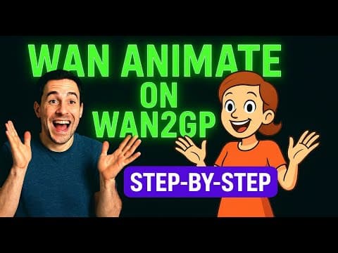 Run Wan 2.2 Animate on Wan2GP YouTube thumbnail