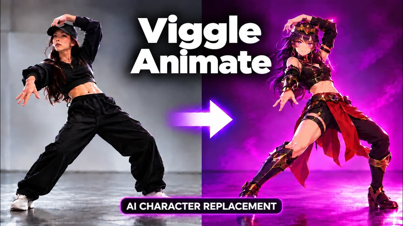 Viggle Animate + MiniMax H3: Character Replacement | Wan2GP Tutorial